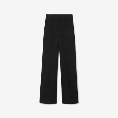 burberry cotton wide leg trouser